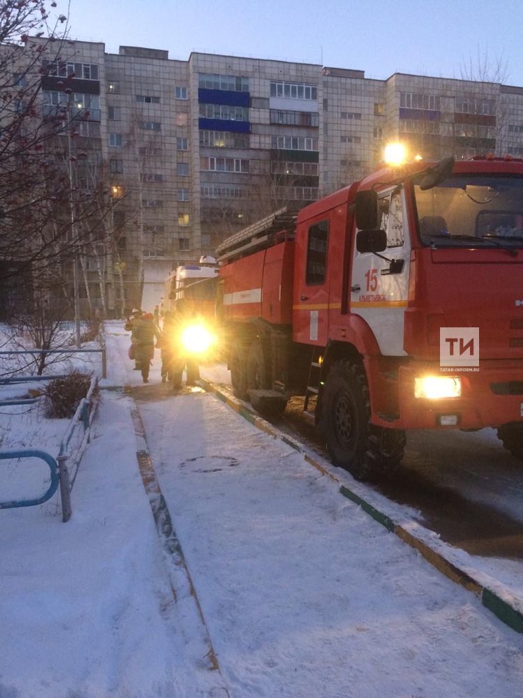 пожар в жилом доме в Альметьевске