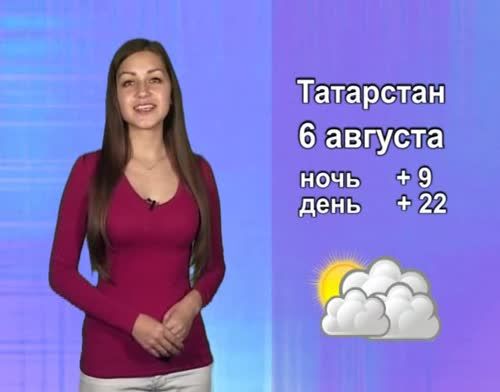 Прогноз погоды на 6 августа от телекомпании "Альметьевск ТВ"