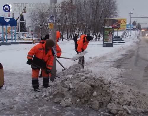 Альметьевские дорожники справились с последствиями снегопада