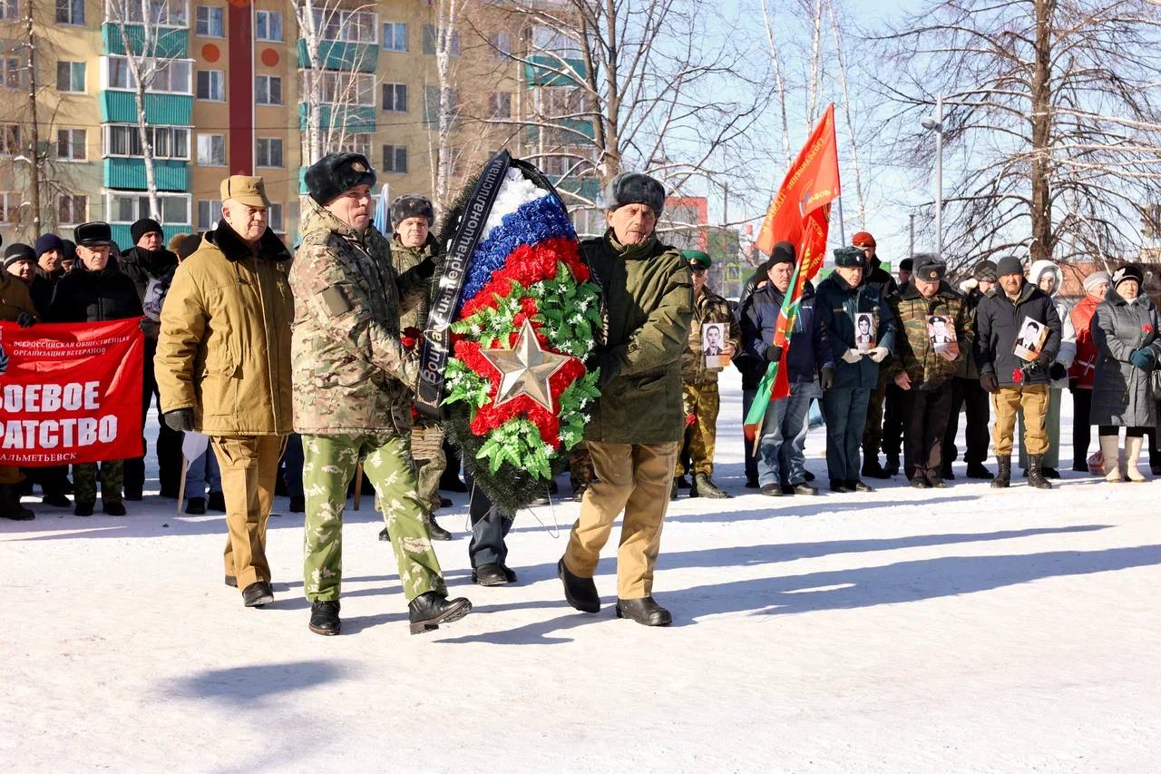 В Альметьевске почтили память земляков, исполнявших служебный долг за  пределами страны