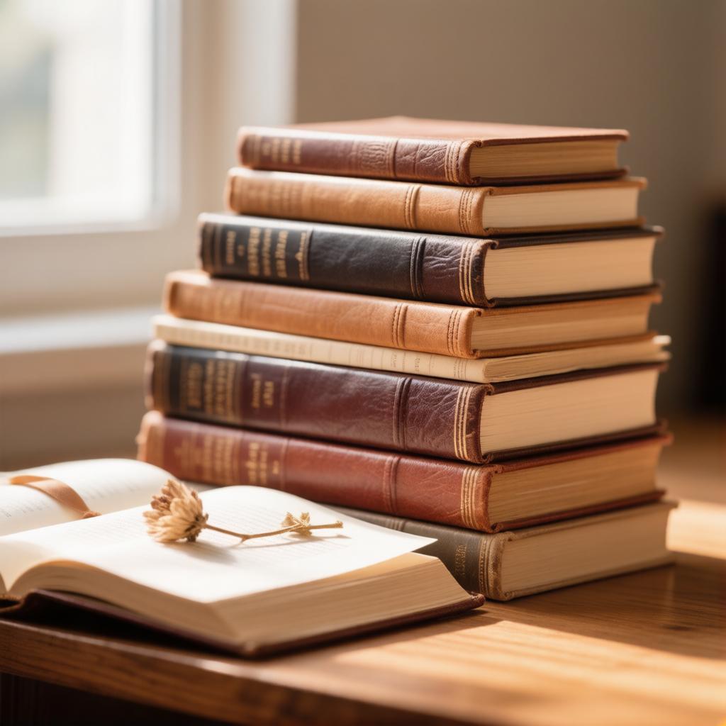 стопка книг лежит на столе
