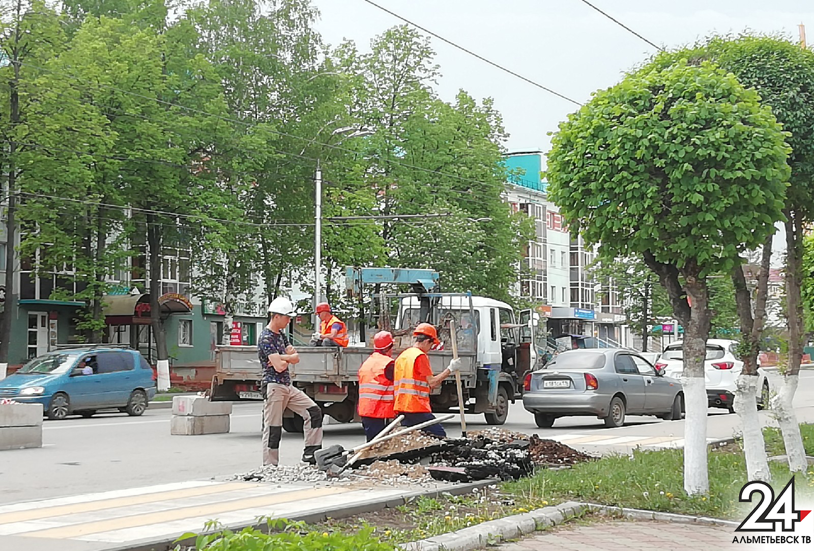 В Альметьевске началась реконструкция улицы Ленина