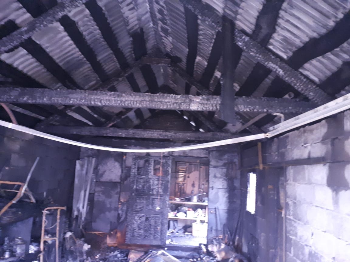 В Альметьевске произошел пожар в частной бане