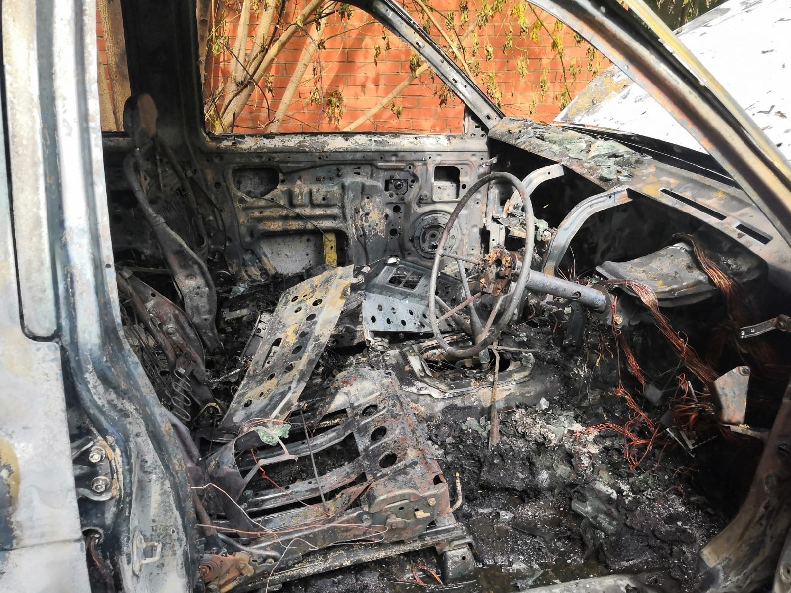 В Альметьевске сгорел автомобиль