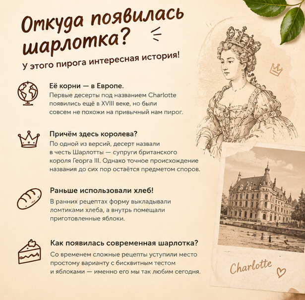 секреты приготовления шарлотки
