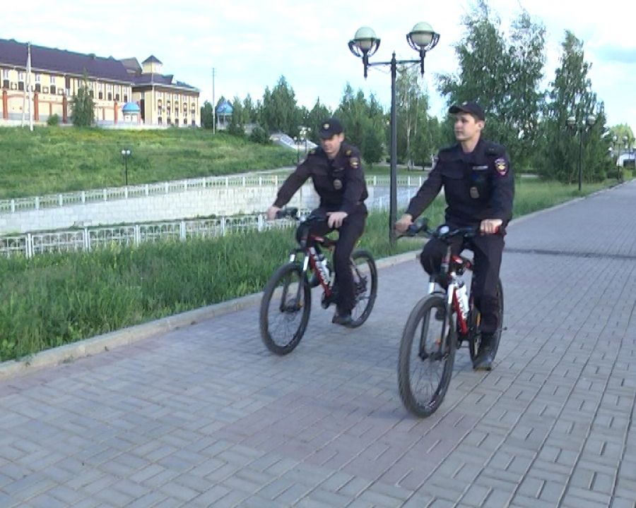 В Альметьевске появились полицейские велопатрули