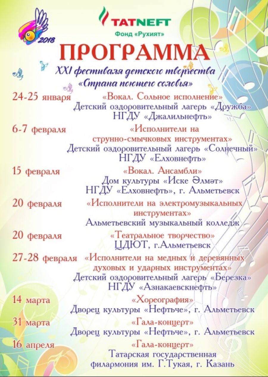 В Альметьевске стартовал XXI фестиваль детского творчества «Страна поющего соловья»