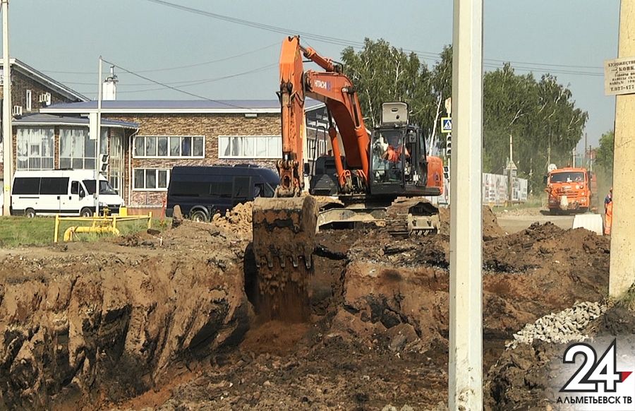 Строительство дорог в Альметьевске идет полным ходом