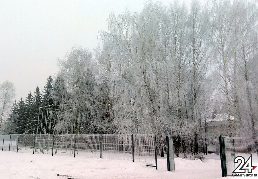 Ветреная и морозная погода сохранится в Альметьевске