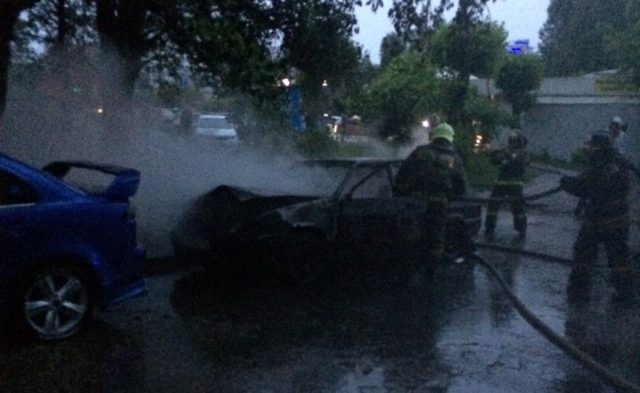 Фото: В Татарстане сгорел легковой автомобиль