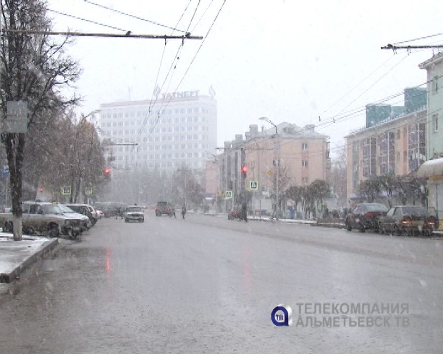 В Альметьевске прогнозируется пасмурная погода с дождем