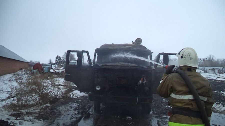 В Татарстане на ходу загорелся «КАМАЗ»