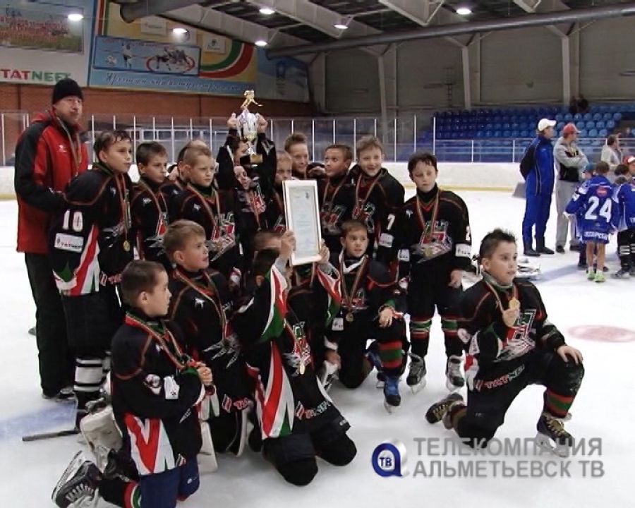В Альметьевске завершился турнир по хоккею среди детских команд 