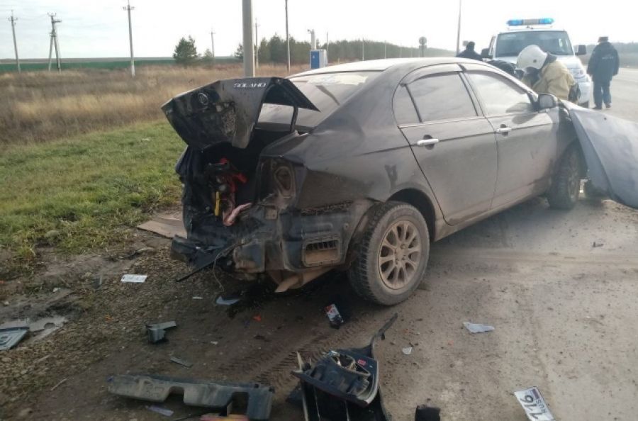 В Татарстане при столкновении легковушки и грузовика пострадал мужчина