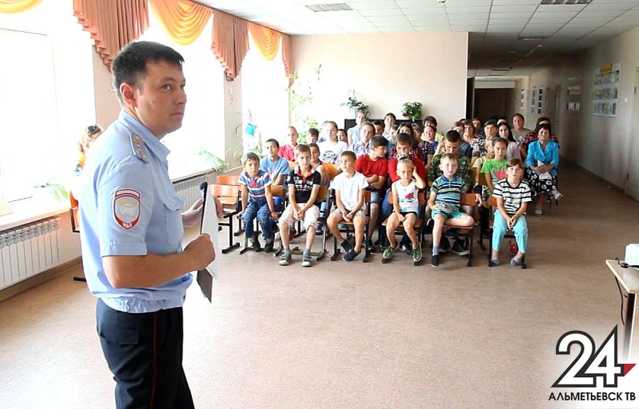 Ребята из села Кичуй Альметьевского района закрепили правила дорожного движения