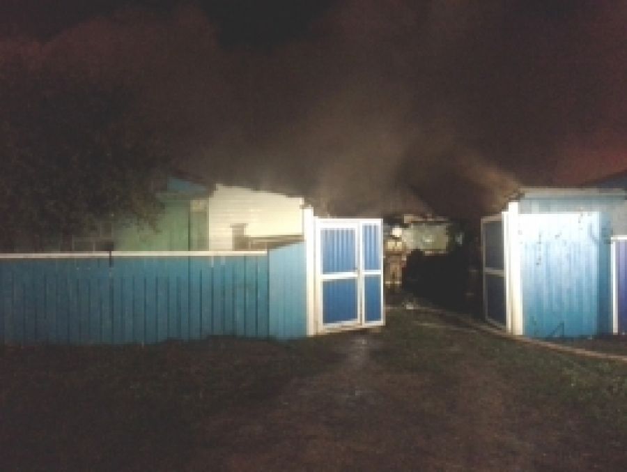 Пожар в частном доме произошел в Альметьевске