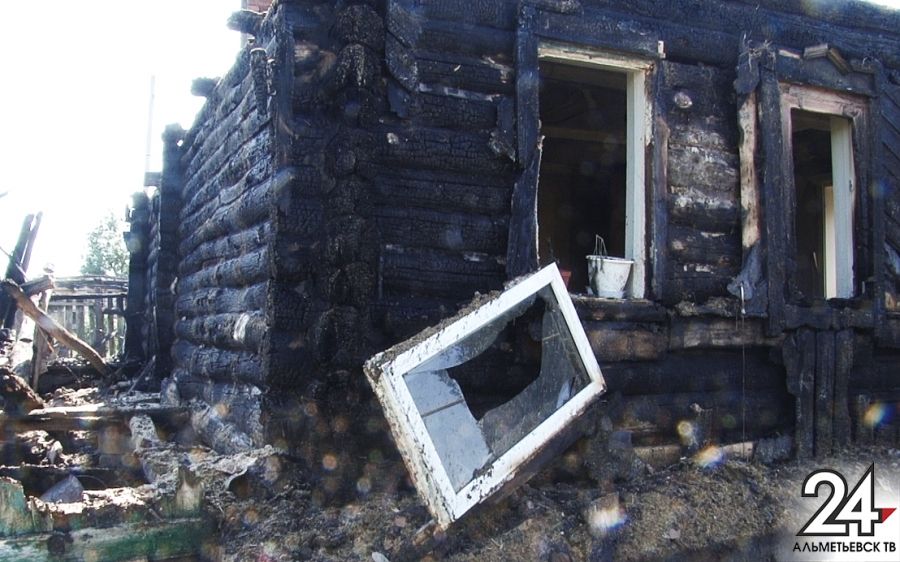 Третий пожар за лето произошел на участке жительницы Альметьевского района