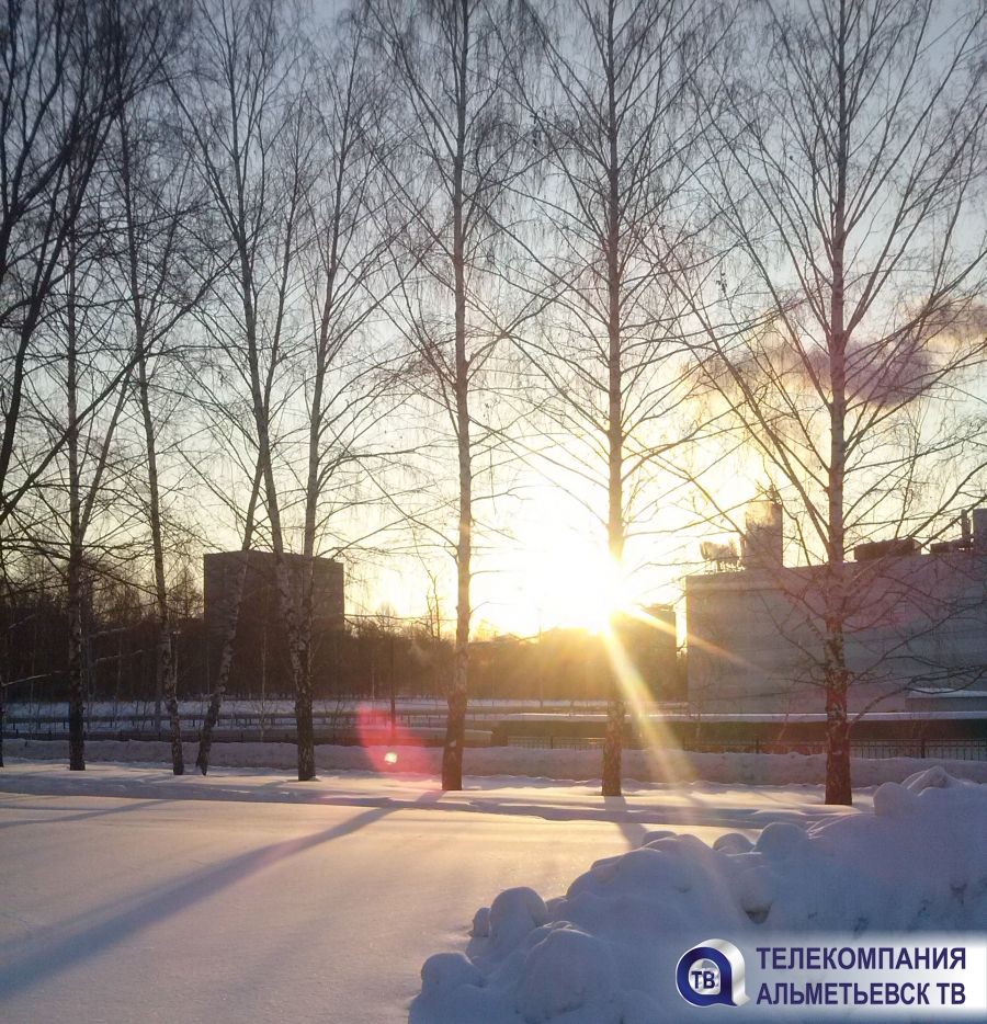 Мороз и солнце прогнозируются в Альметьевске