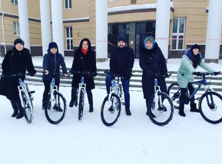 Активисты велосообщества Альметьевска отправились на работу на велосипеде
