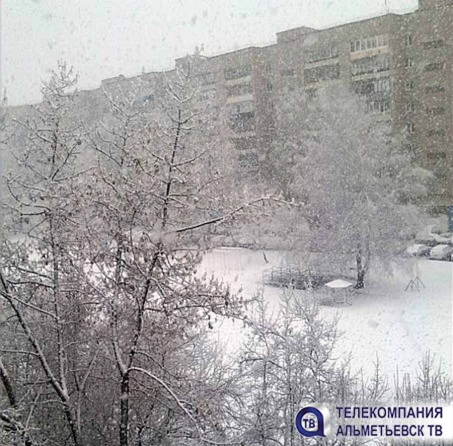В Альметьевске прогнозируется снегопад