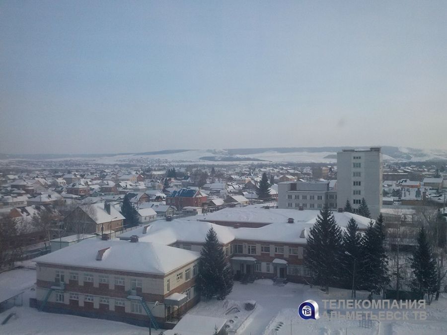 Во вторник в Альметьевске весь день будет идти снег