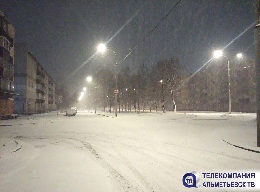 В Альметьевском районе будет пасмурно со снегом