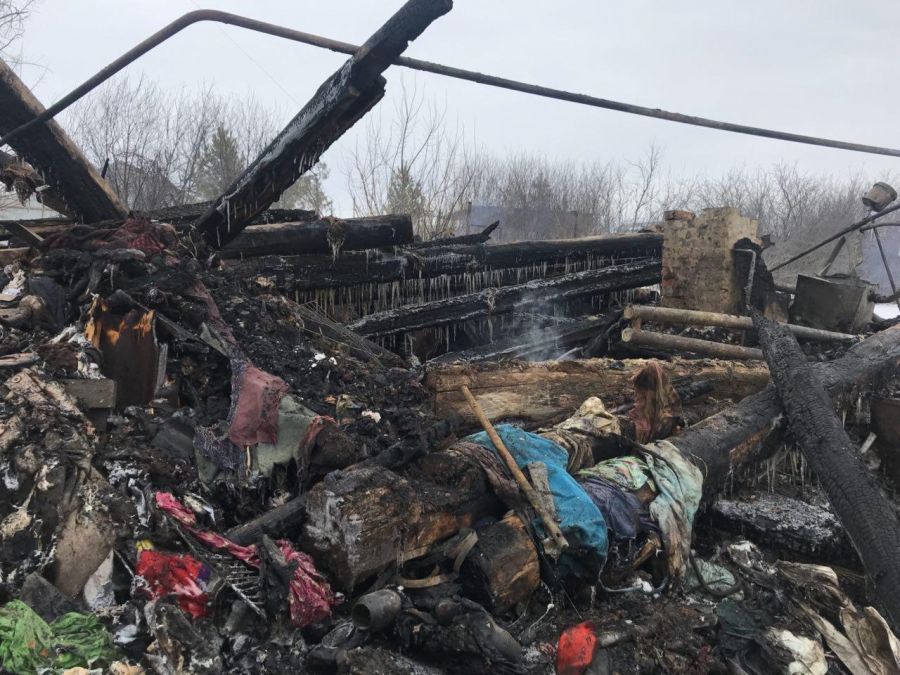 В страшном пожаре в Альметьевском районе едва не погибла женщина