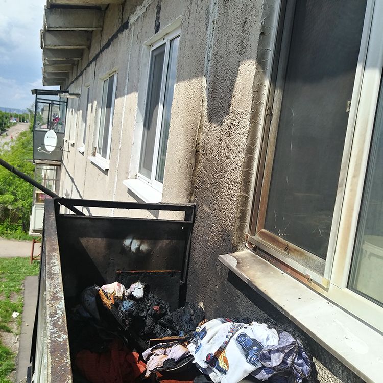 В Нижней Мактаме Альметьевского района горел балкон