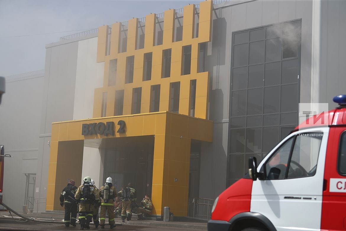 В Казани произошел пожар в  ТЦ «Порт»