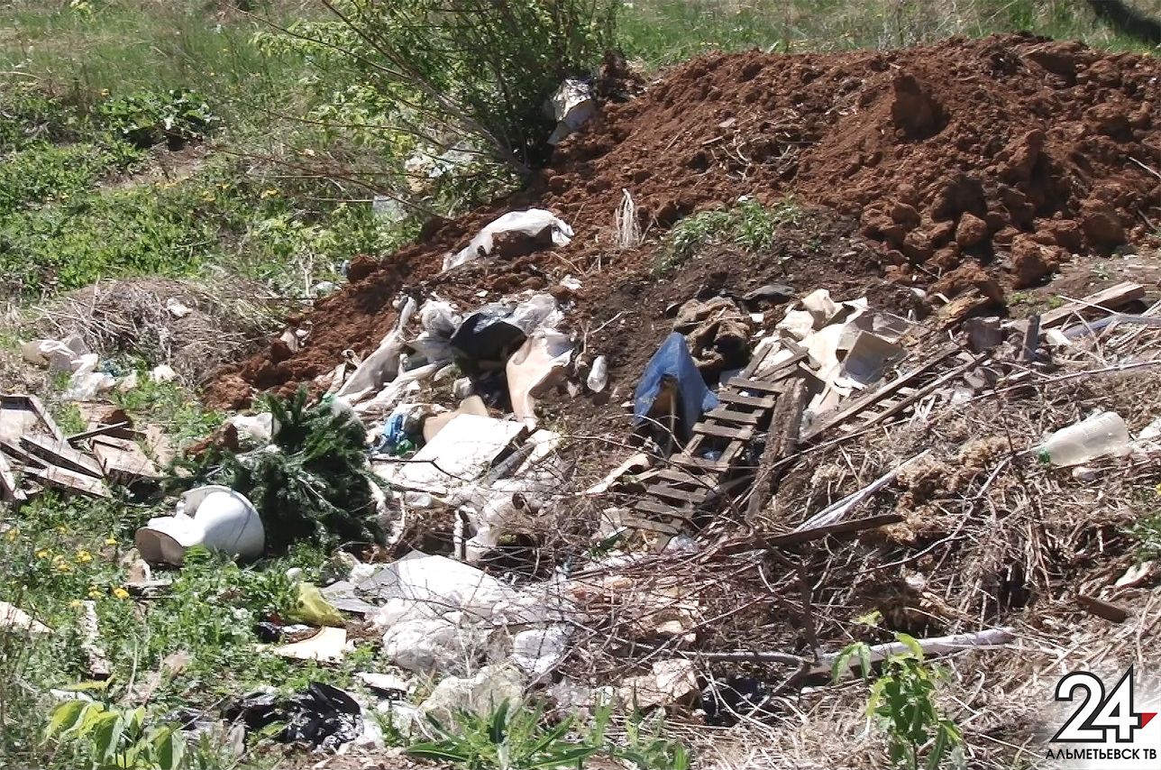 Отходы на почву складировала подрядная организация в Альметьевском районе