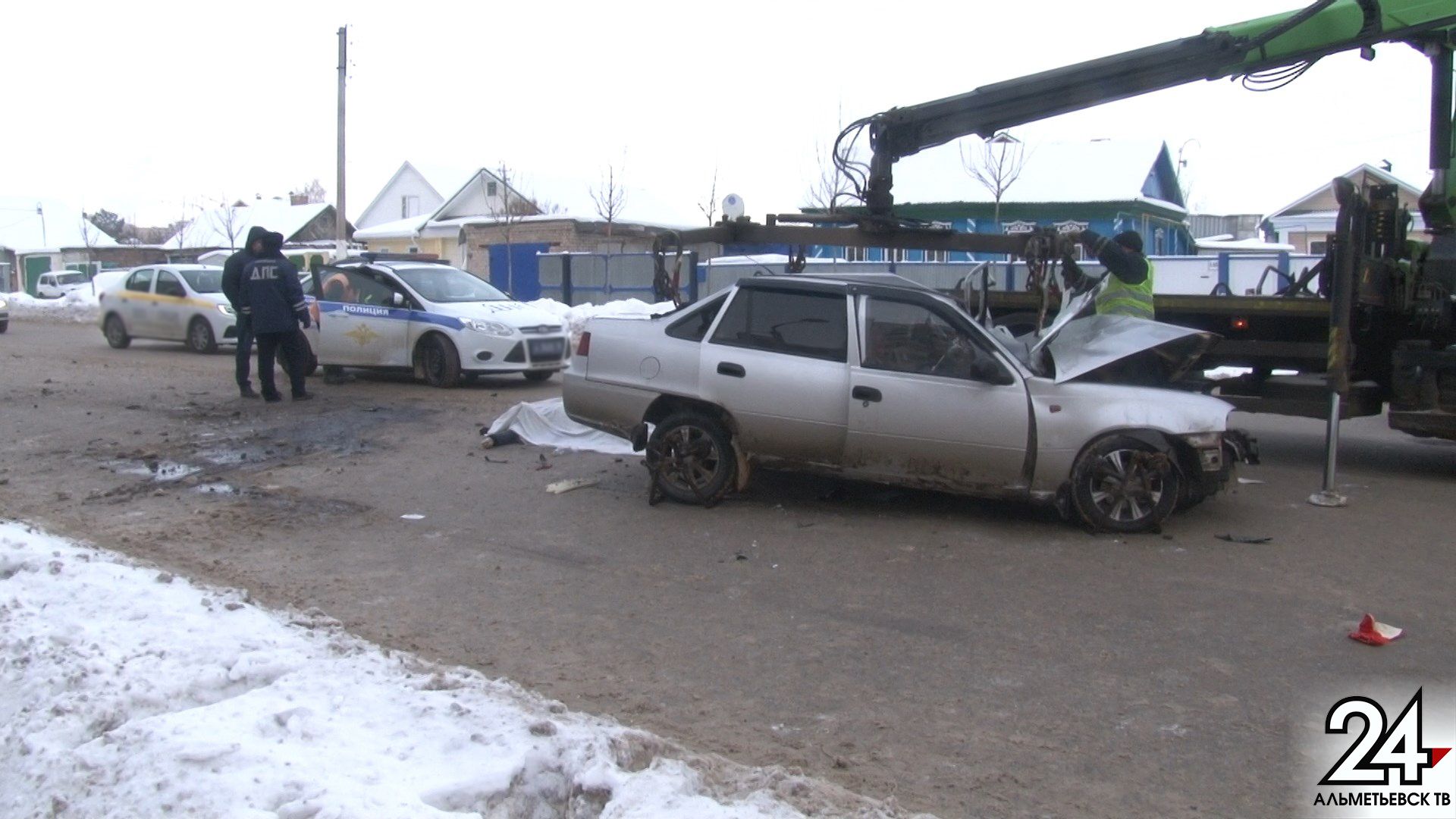На улице Бигаш в Альметьевске произошло трагическое ДТП: погиб водитель