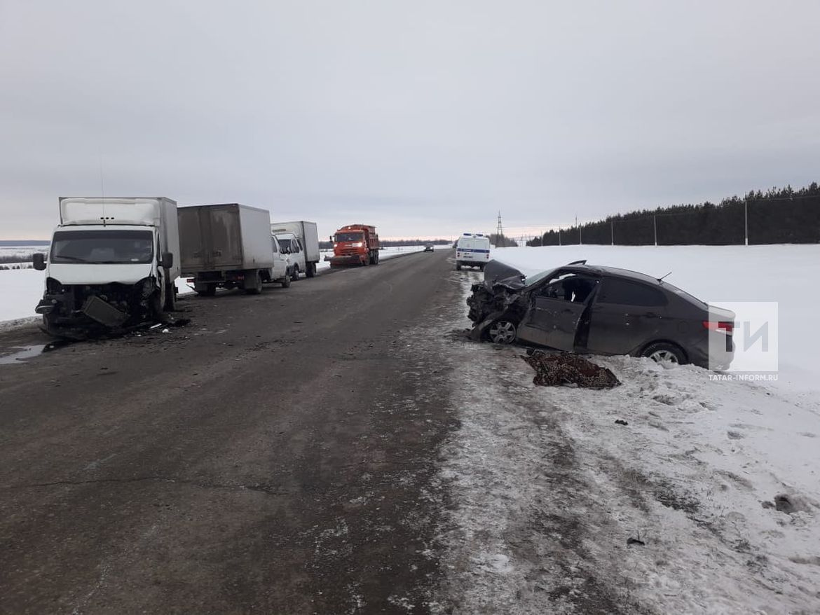 В Татарстане водитель иномарки спровоцировал смертельное ДТП