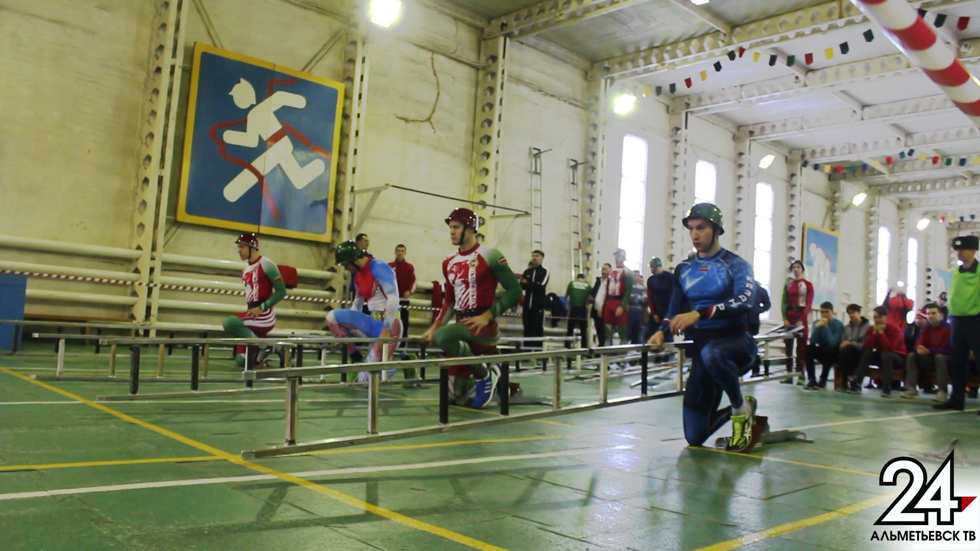 В Альметьевске прошли 30 зимние соревнования по пожарно-прикладному спорту