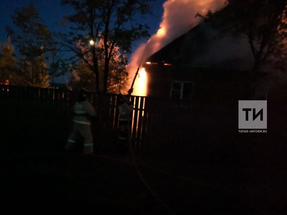 На пожаре в Альметьевском районе пострадал пожилой мужчина