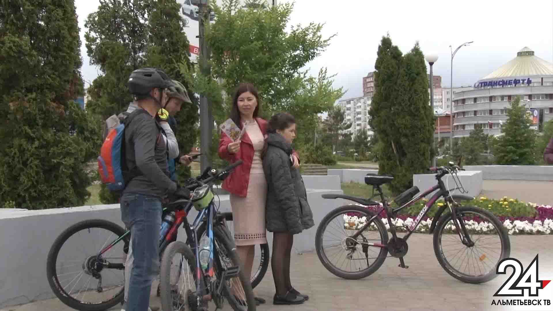 Правила безопасности напомнили велосипедистам в Альметьевске