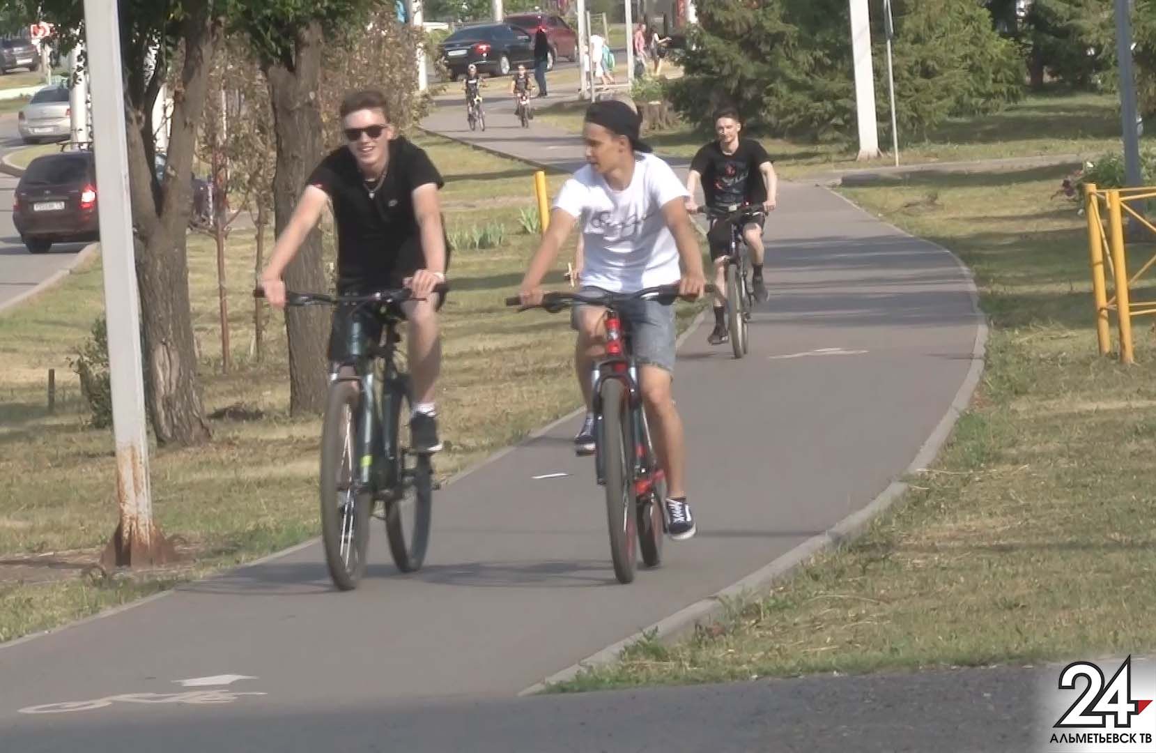 С начала года в Альметьевске произошло 9 наездов на велосипедистов