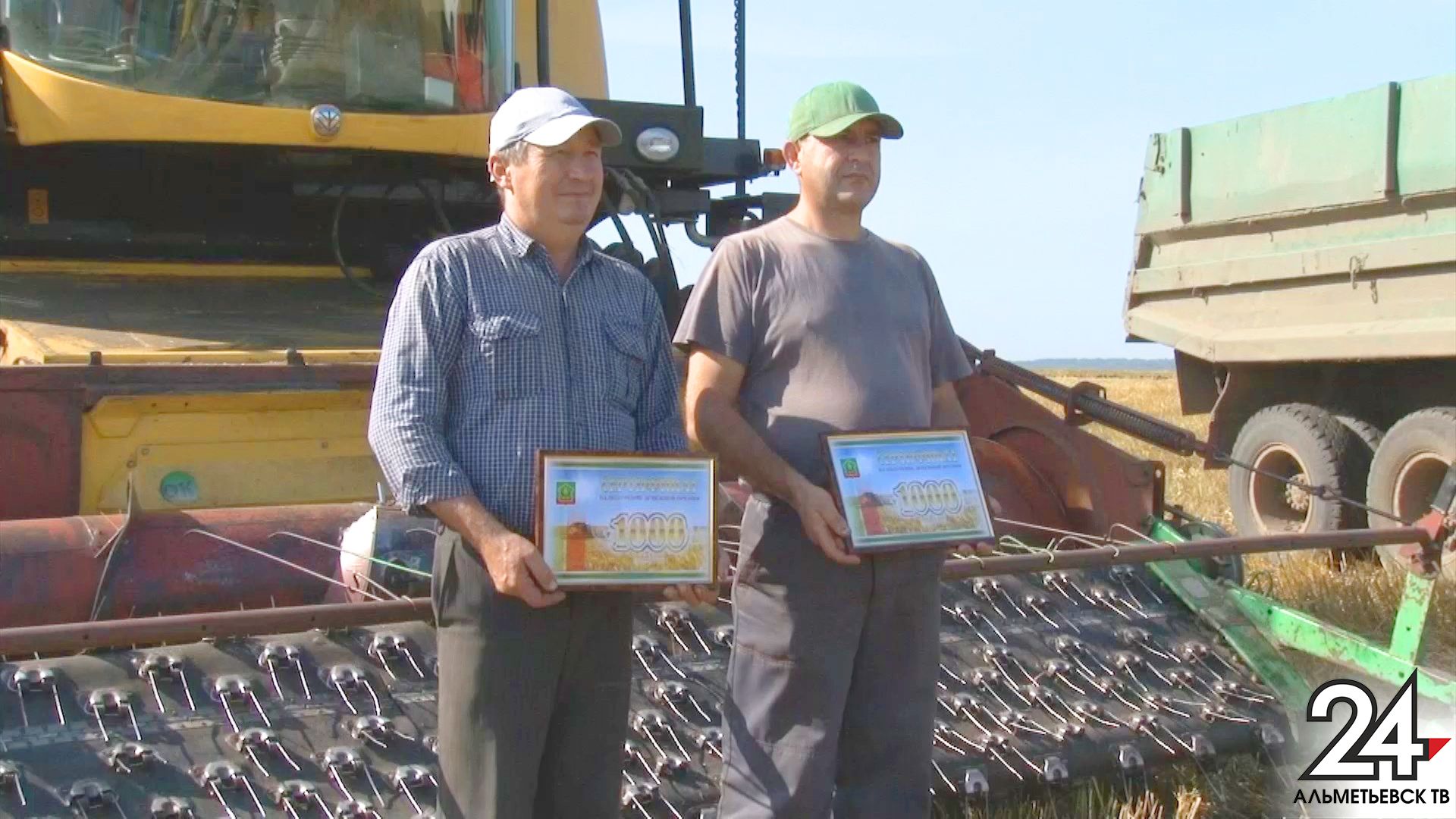 Хлебное время: в Альметьевском районе наградили рекордсменов по уборке зерна
