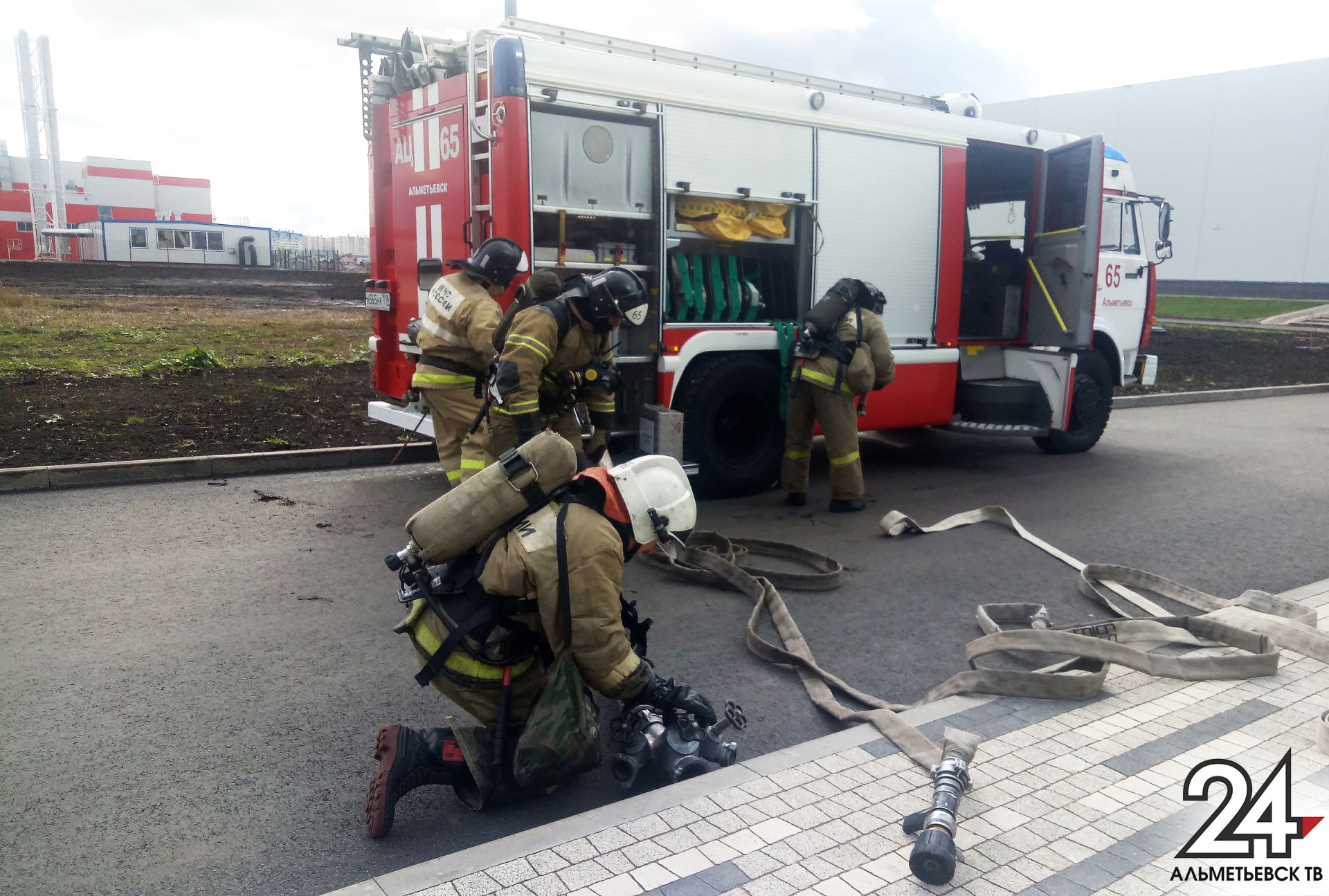 Учение по ликвидации пожара провели в Альметьевске
