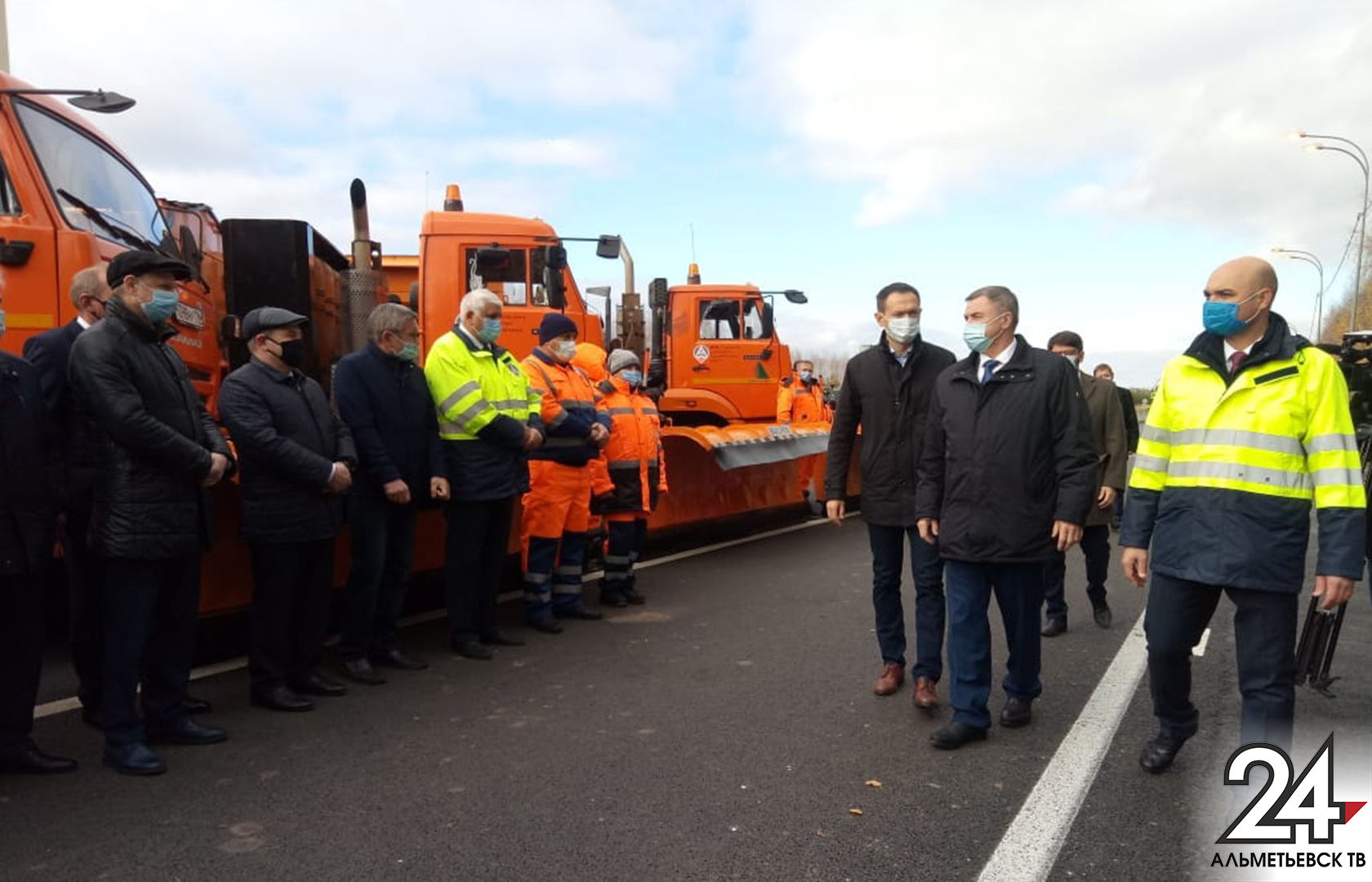 В Альметьевске торжественно открыли отремонтированную дорогу на улице Бигаш
