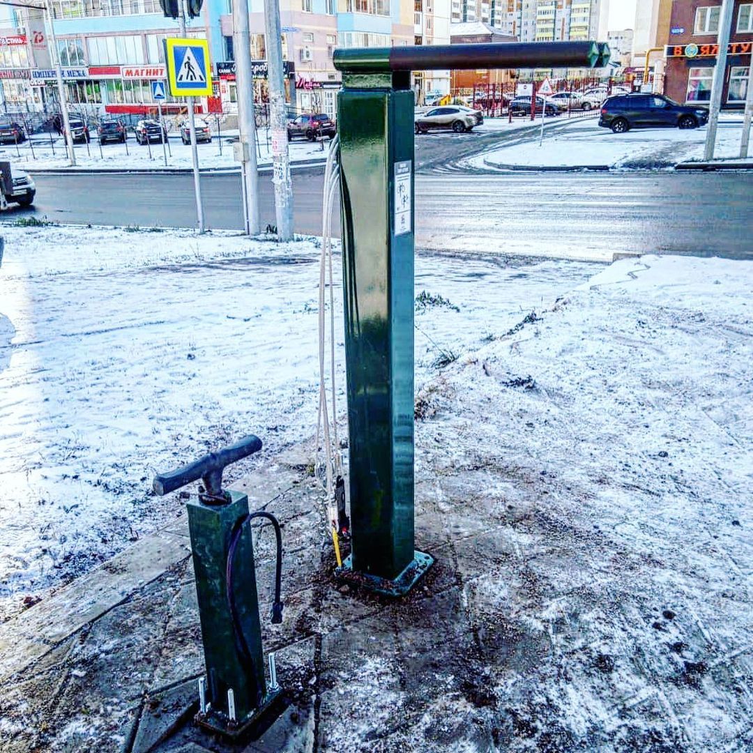В Альметьевске появились три пит-стопа для ремонта велосипедов