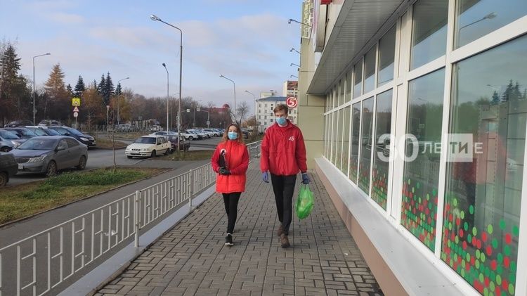В Татарстане волонтеры возобновили акцию «Мы вместе»