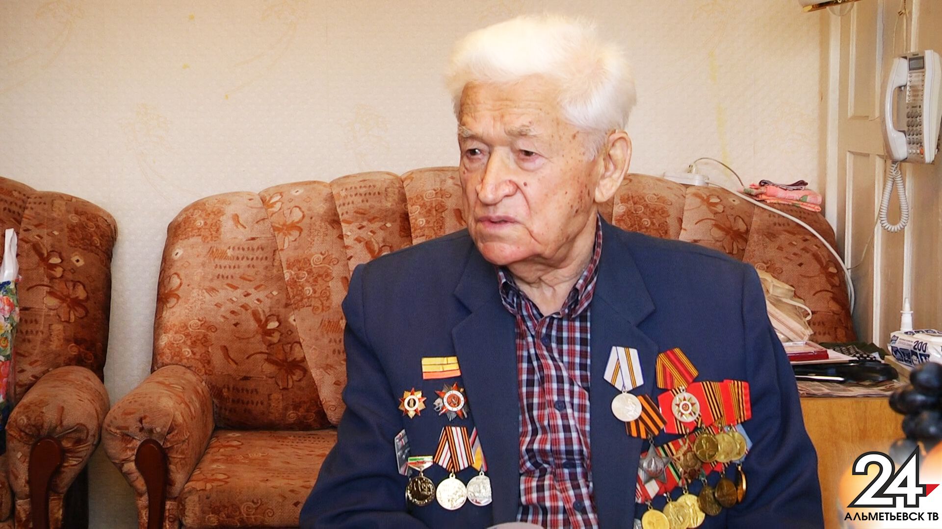 Ветерану войны Роману Бугрову из Альметьевска исполнилось 95 лет&nbsp;