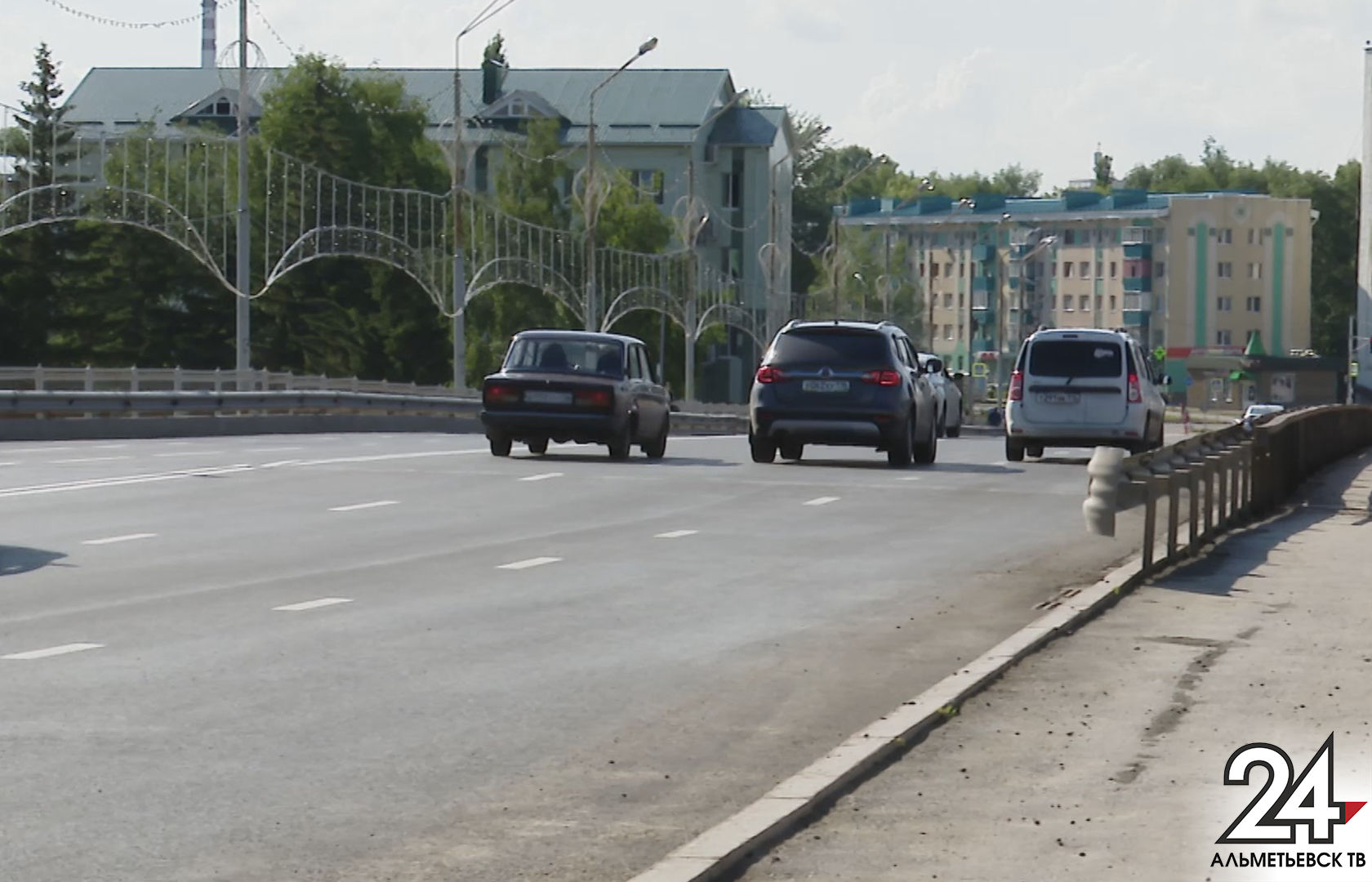 Дорожники завершили ремонт эстакады в Альметьевске 
