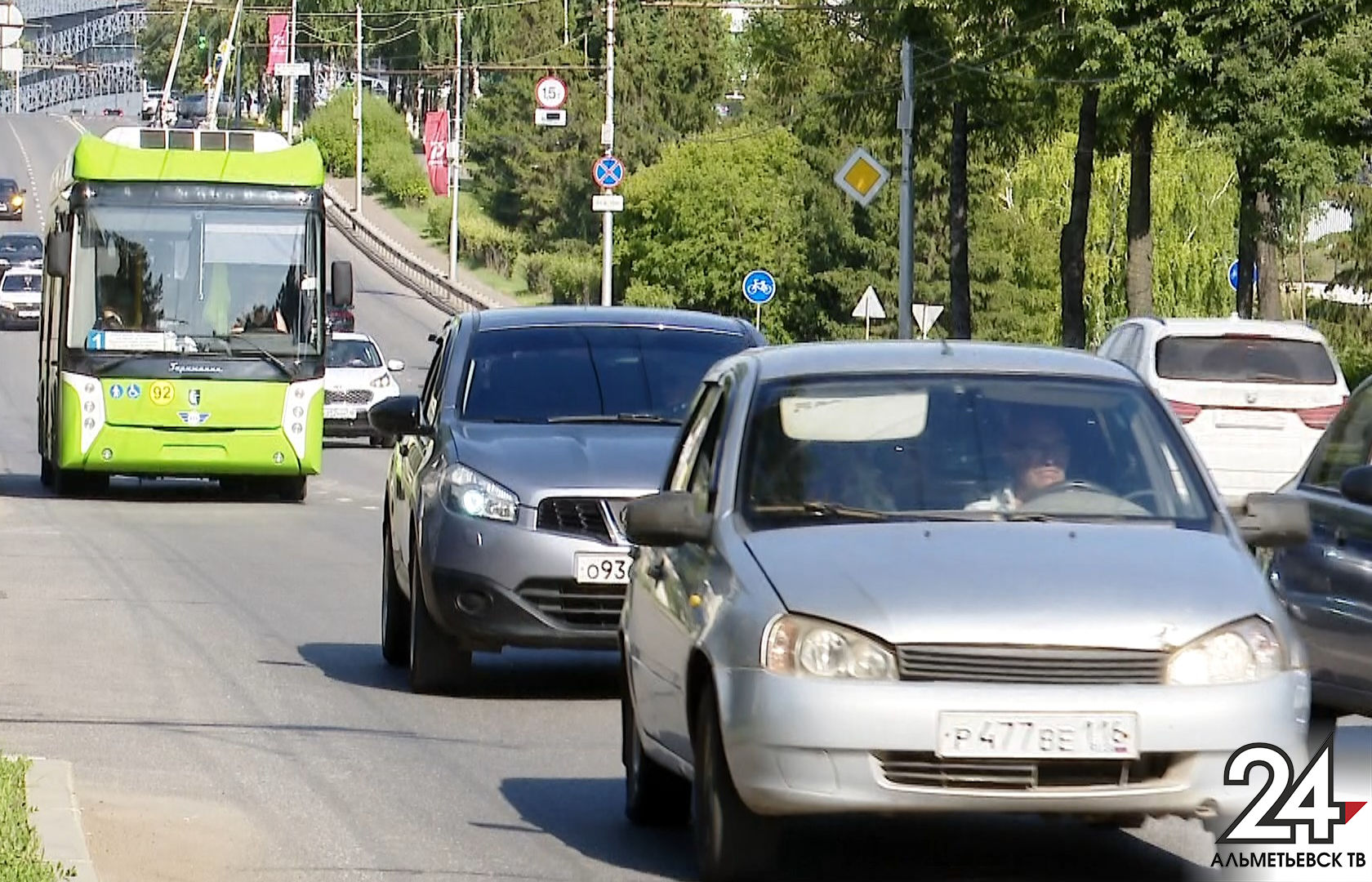 В Альметьевске возобновили движение троллейбусы на автономном ходу