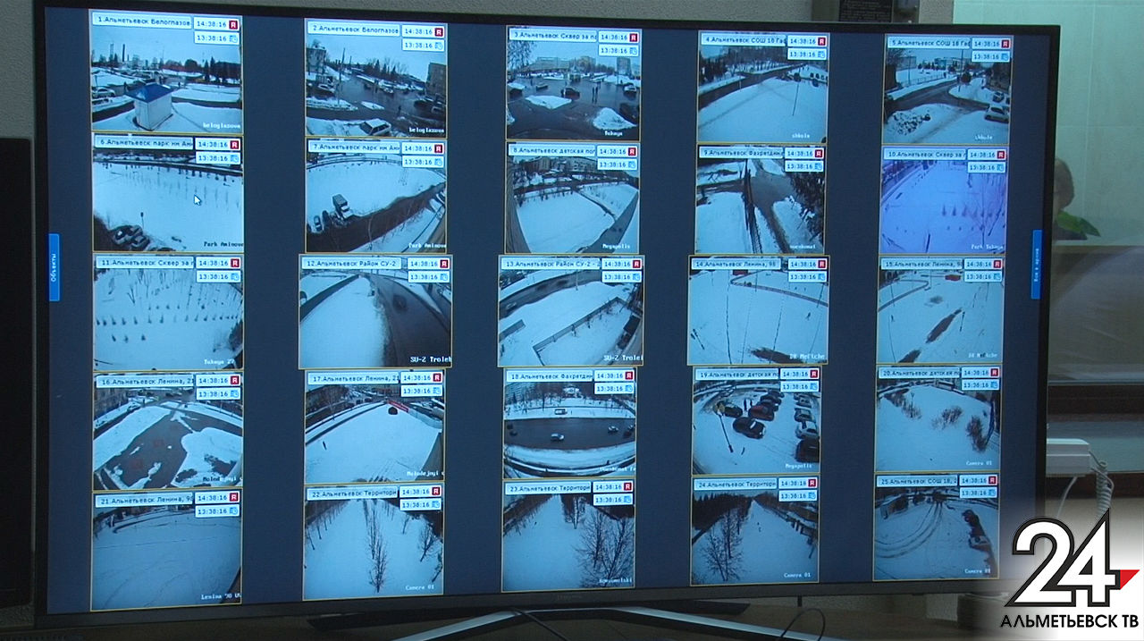 В Альметьевске камеры видеонаблюдения помогли поймать 28 преступников, находящихся в розыске