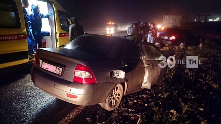 В Альметьевском районе в результате аварии погиб водитель легковушки