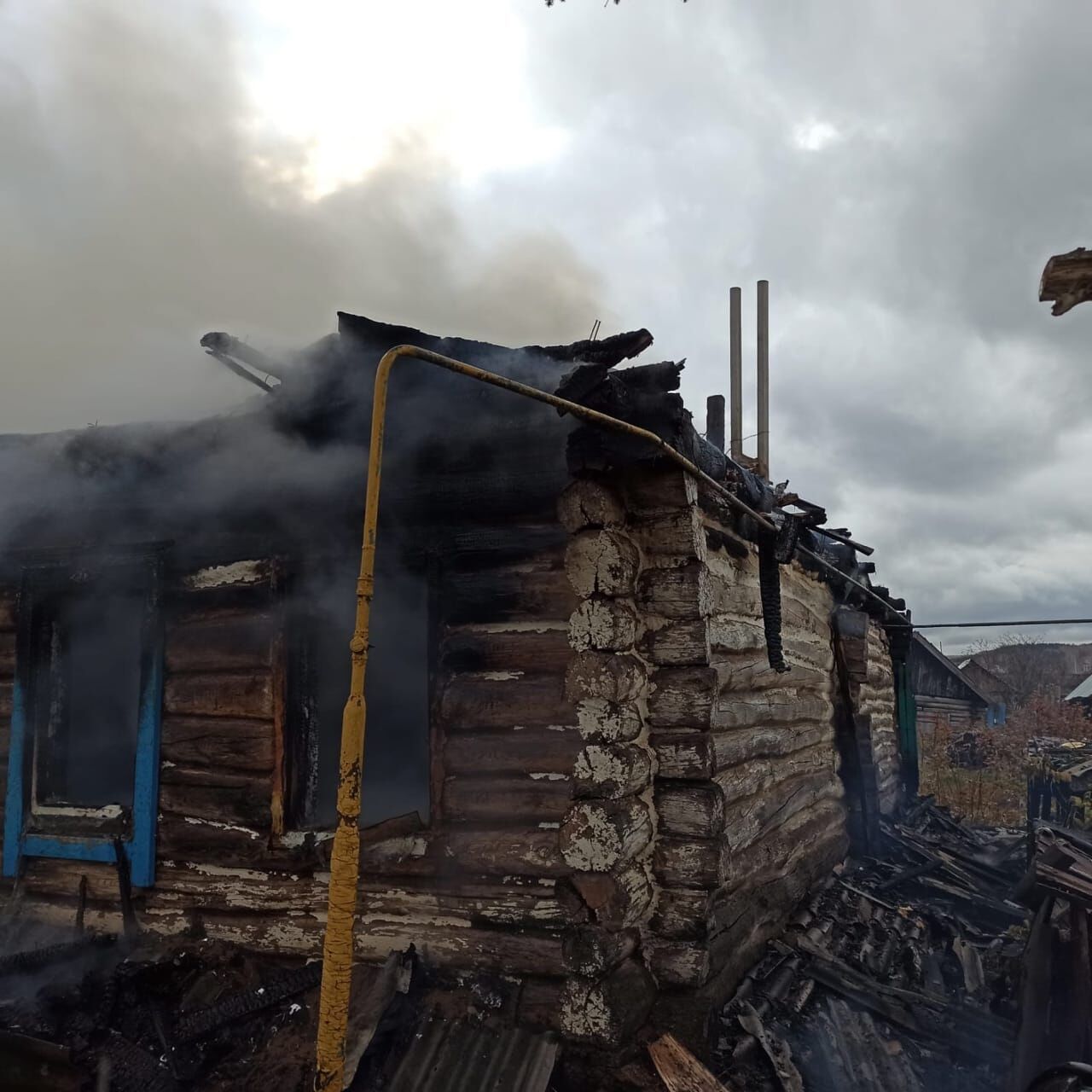 В Лениногорском районе на пожаре погиб мужчина