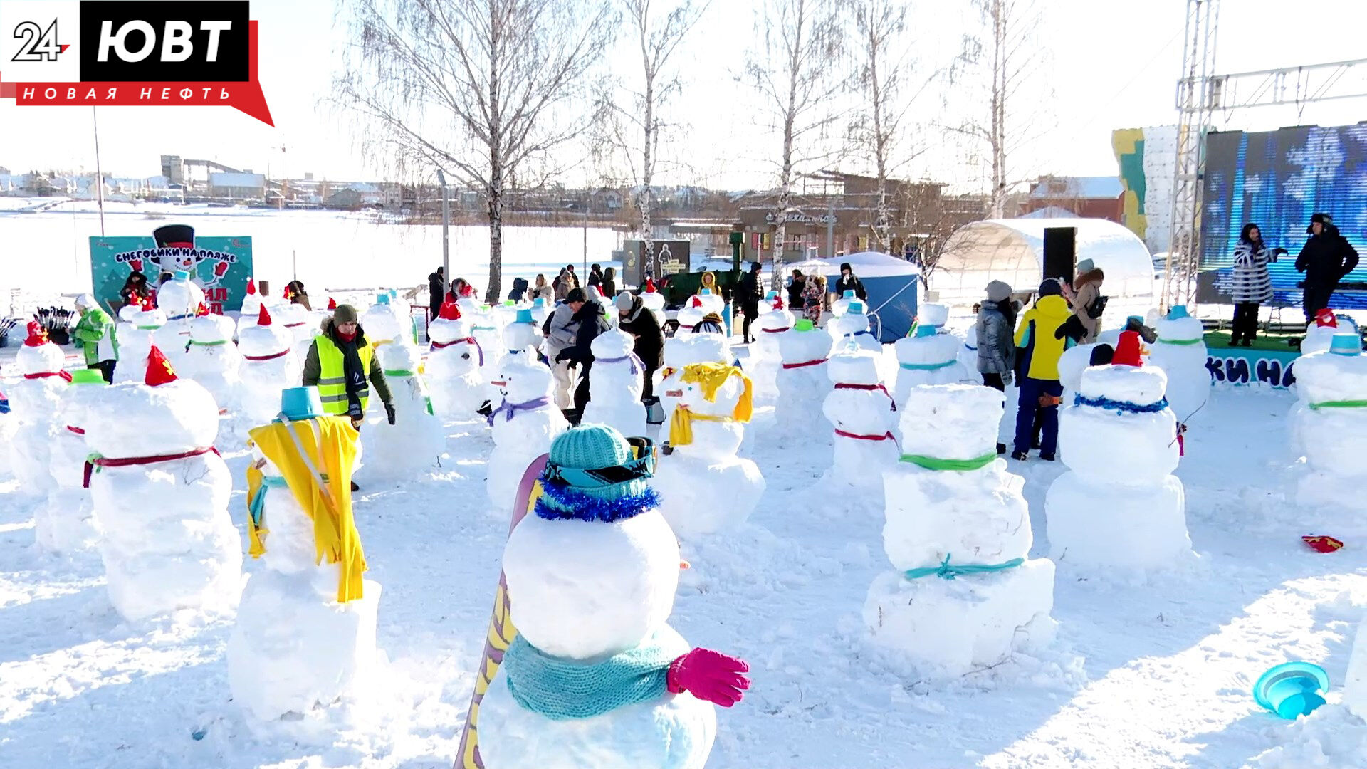 Альметьевск установил рекорд России по лепке снеговиков
