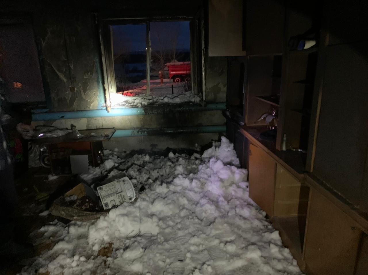 В Альметьевском районе произошел пожар в частном доме