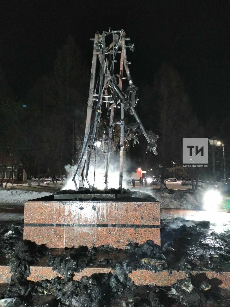 На трех девочек и одного мальчика возбуждено уголовное дело за поджог памятника в Заинске